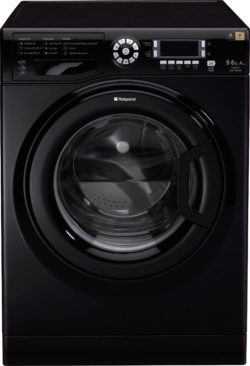 Hotpoint - WDUD9640K - Washer Dryer - Black/Ins/Del/Rec